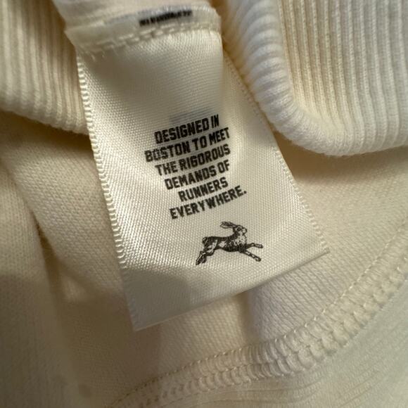 New Tracksmith Trackhouse Sweatshirt long sleeve white hood size small cotton - Picture 5 of 11